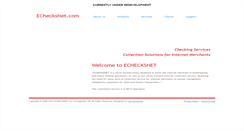 Desktop Screenshot of echecksnet.com